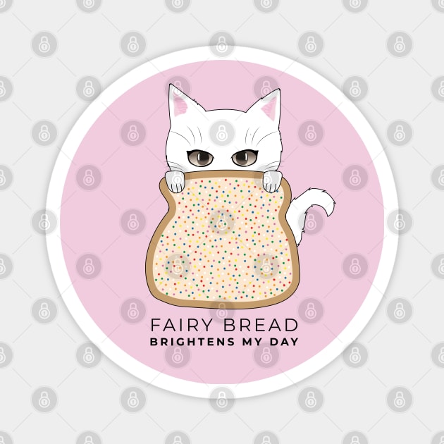 Fairy Bread Cat Magnet by akwl.design